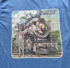Vtg 80s Outlaws T Shirt Single Stitch Screen Stars Southern Rock Concert New S