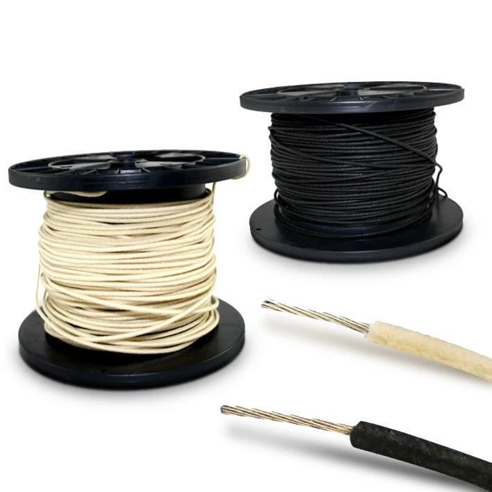 Gavitt Vintage Cloth Guitar Hookup Wire 22 Gauge 2ft Black & 2ft White