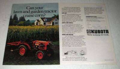 1980 Kubota B7100DT Tractor Ad - Can Raise Corn