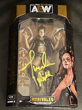 THUNDER ROSA SIGNED UNRIVALED SERIES #9 FIGURE w/DEFENDER & JSA COA jazwares