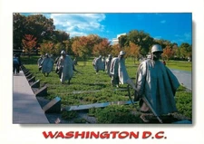 Postcard The Korean War Veterans Memorial, Washington D.C.