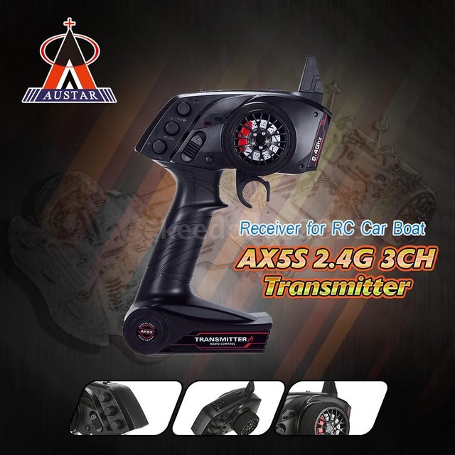 Austar Ax5s 2.4g 3ch AFHS Remote Control Transmitter With Receiver for RC Car for sale online | eBay