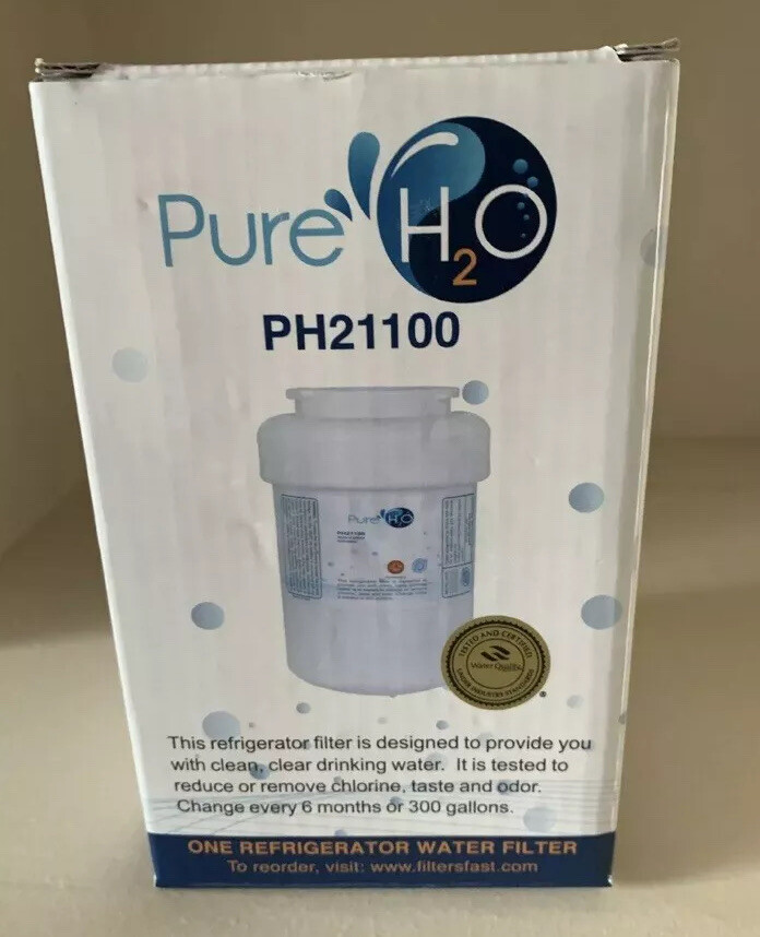 Pure H2O Refrigerator Water Filter PH21100 for GE, HOTPOINT, and