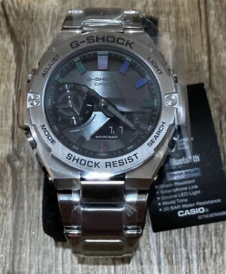 Casio G-Shock G-Steel Black Dial Sports Solar 200M Men's Watch GST-B500D-1A
