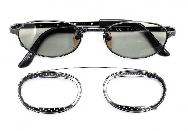 Jean Paul Gaultier 56-7116 Punched Metal Design Clip-on Sunglasses