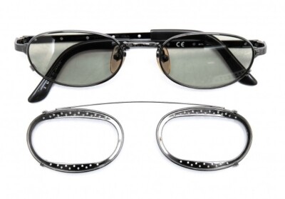 Jean Paul Gaultier 56-7116 Punched Metal Design Clip-on Sunglasses