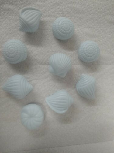 9 Assorted Light Blue Sea Shells Decorative Soaps  - Picture 1 of 4