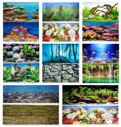 Aquarium Fish Tank Background Backdrop Poster - 2 to 10 FT Length 40cm High - Afbeelding 1 van 9