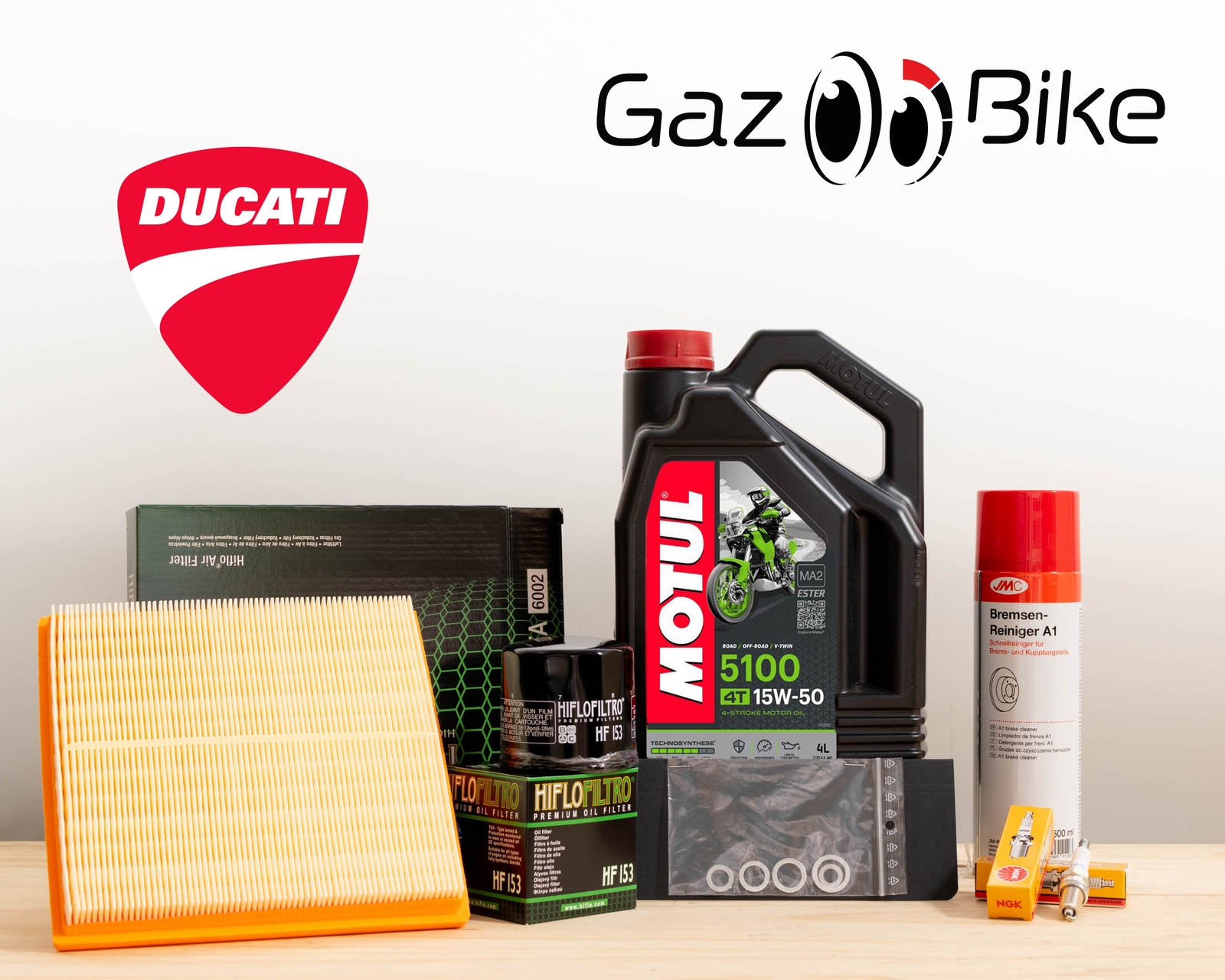 Kit vidange Motul 5100 pour supprimer les bruits moteurs sur Ducati 750 IE