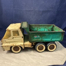STRUCTO METAL HYDRAULIC TURBINE DUMP TRUCK 13" 1966 USA WORKING ORIGINAL