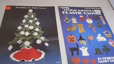 2 Plastic Canvas Holiday Pattern Books Snowflakes 23 Magnets Leisure Arts Shirle