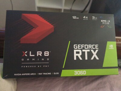 PNY GeForce RTX 3060 XLR8 Gaming REVEL EPIC-X RGB Single Fan 12GB Graphics Card