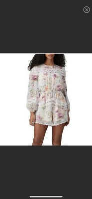 Revolve Elliatt Lace Floral Romper Playsuit Spring Size XS New