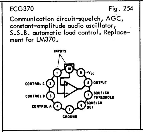 LM370 / ECG370 Substitute for National Semiconductor LM370 - Picture 4 of 5