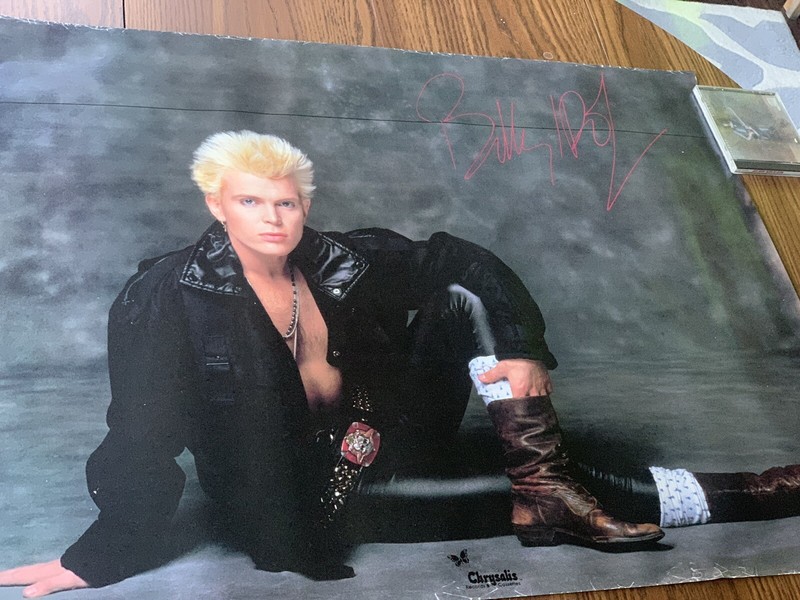 Billy Idol 1983 Rebel Yell Promo Poster  Steve Stevens  Keith Forsey  Chrysalis