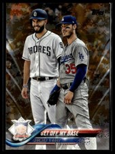 2018 Topps Update US150 Hosmer Bellinger Get Off My Base Memorial Day Camo 16/25