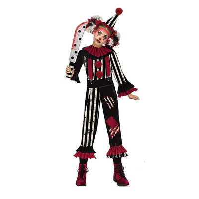 Fun World Girls' Big Top Terror Clown Costume