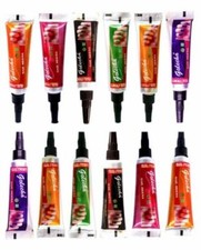 Golecha Nail Henna Small Tubes For Nail Art - Multicolor - 12 Tubes