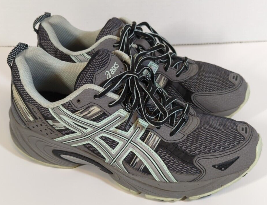 Asics Running Shoes Womens Size 9.5 Gel Venture 5 Gray Silver Sea T5N8Q-image