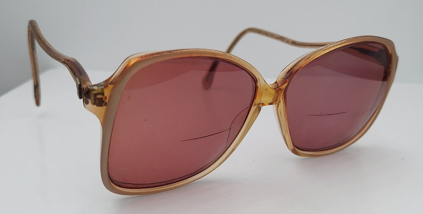 Vintage Pathways Brown Translucent Oval Sunglasse… - image 1