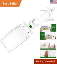 Heavy-Duty Clear ID Holder for RFID Scanning - Crush-Resistant Protection