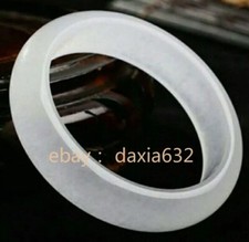 Various Natural icy white Quartzite Jadeite Bangle Bracelet 59-60mm Free box