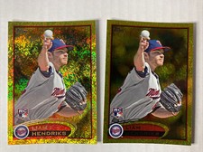 (2) 2012 Topps #81 Liam Hendricks Rookie ⚾️ GOLD Sparkle ~ RC Twins