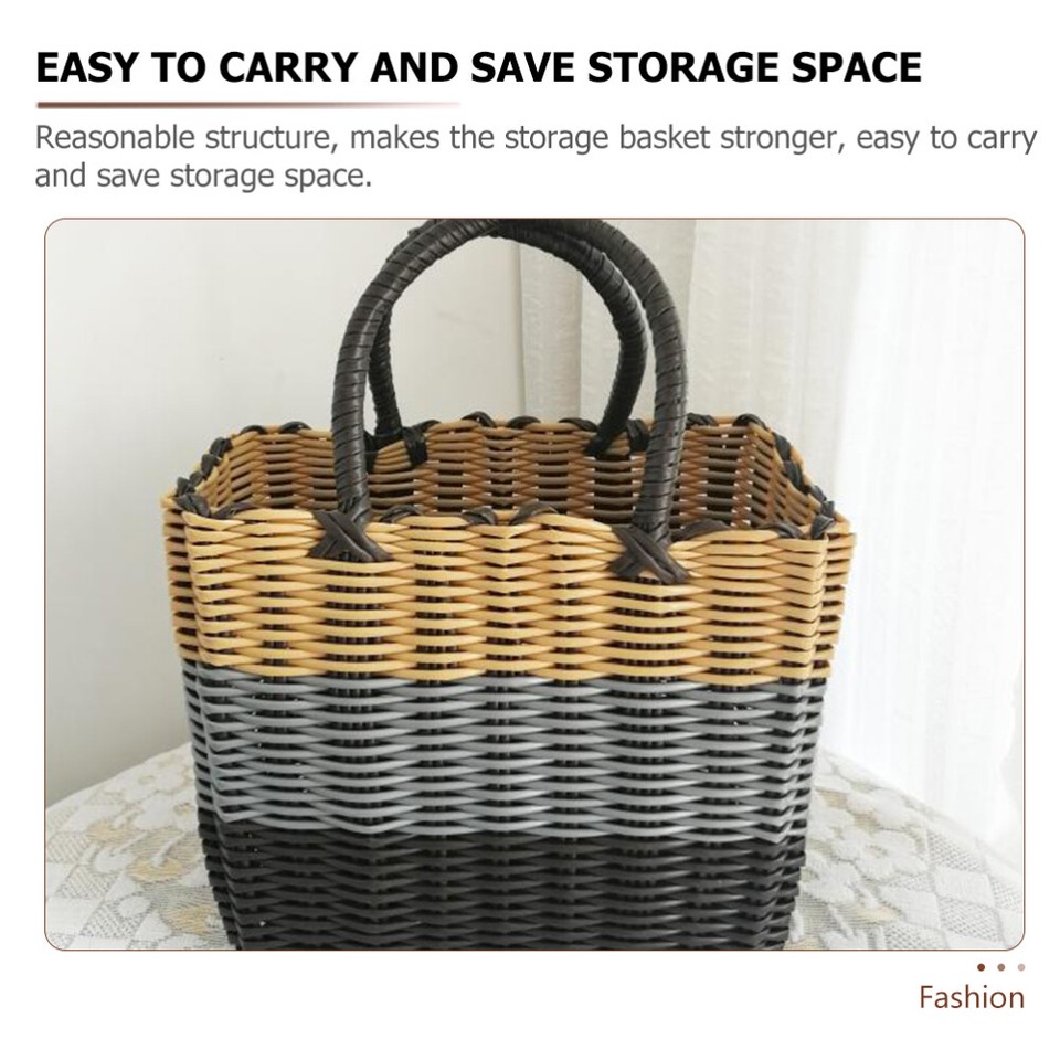 Fruit Vegetable Storage Basket Chicken Egg Woven Handheld Man eBay