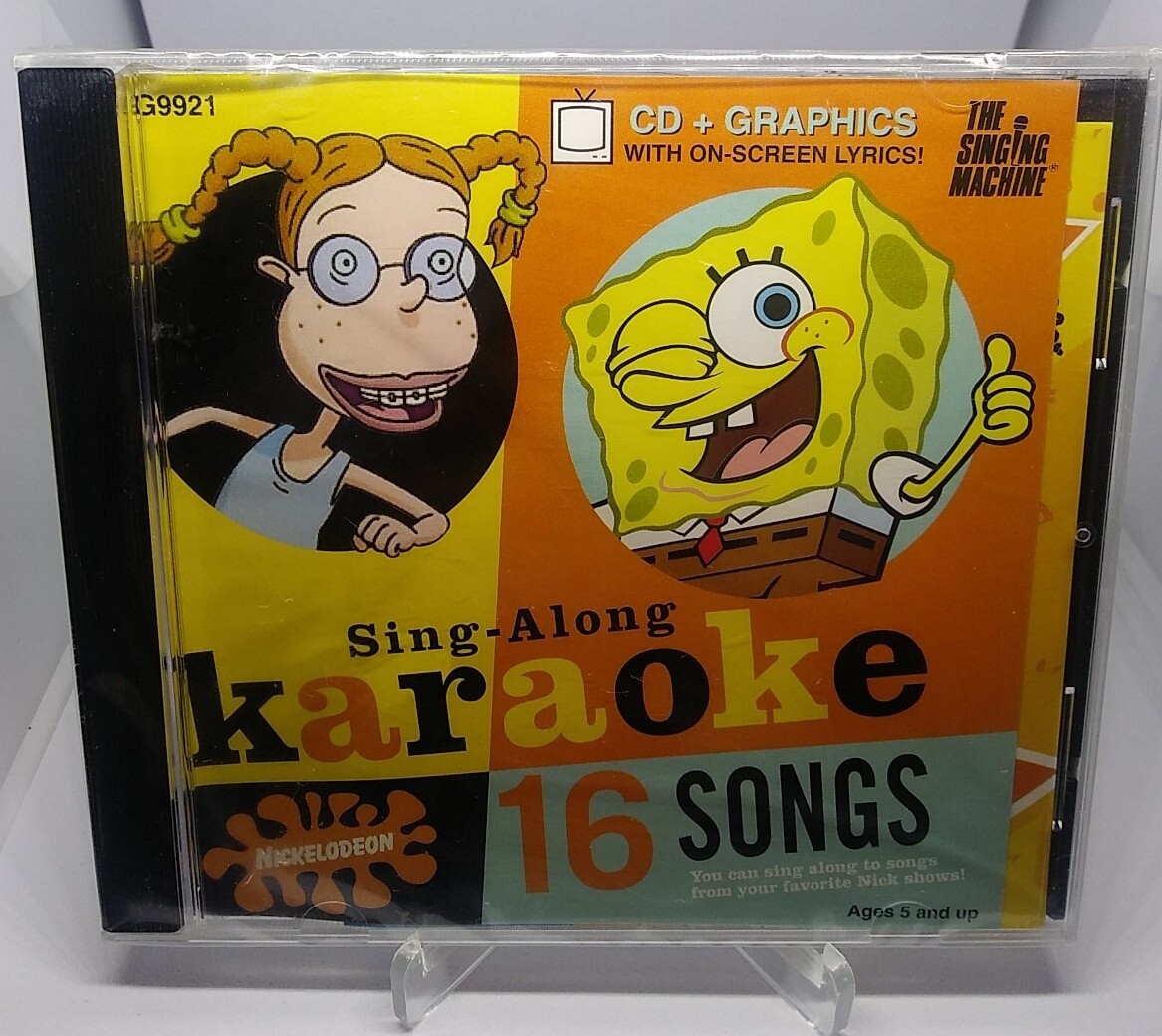 SEALED Nickelodeon Singing Machine Sing Along Karaoke CD+G Spongebob
