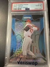 2019 Panini Prizm Mike Trout Blue Mojo Prizm SP #372/399 PSA 10 🔥Future HOF