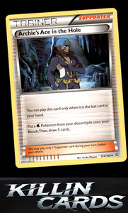 Archie's Ace in the Hole 124/160 Pokemon Uncommon XY - Primal Clash Card LP