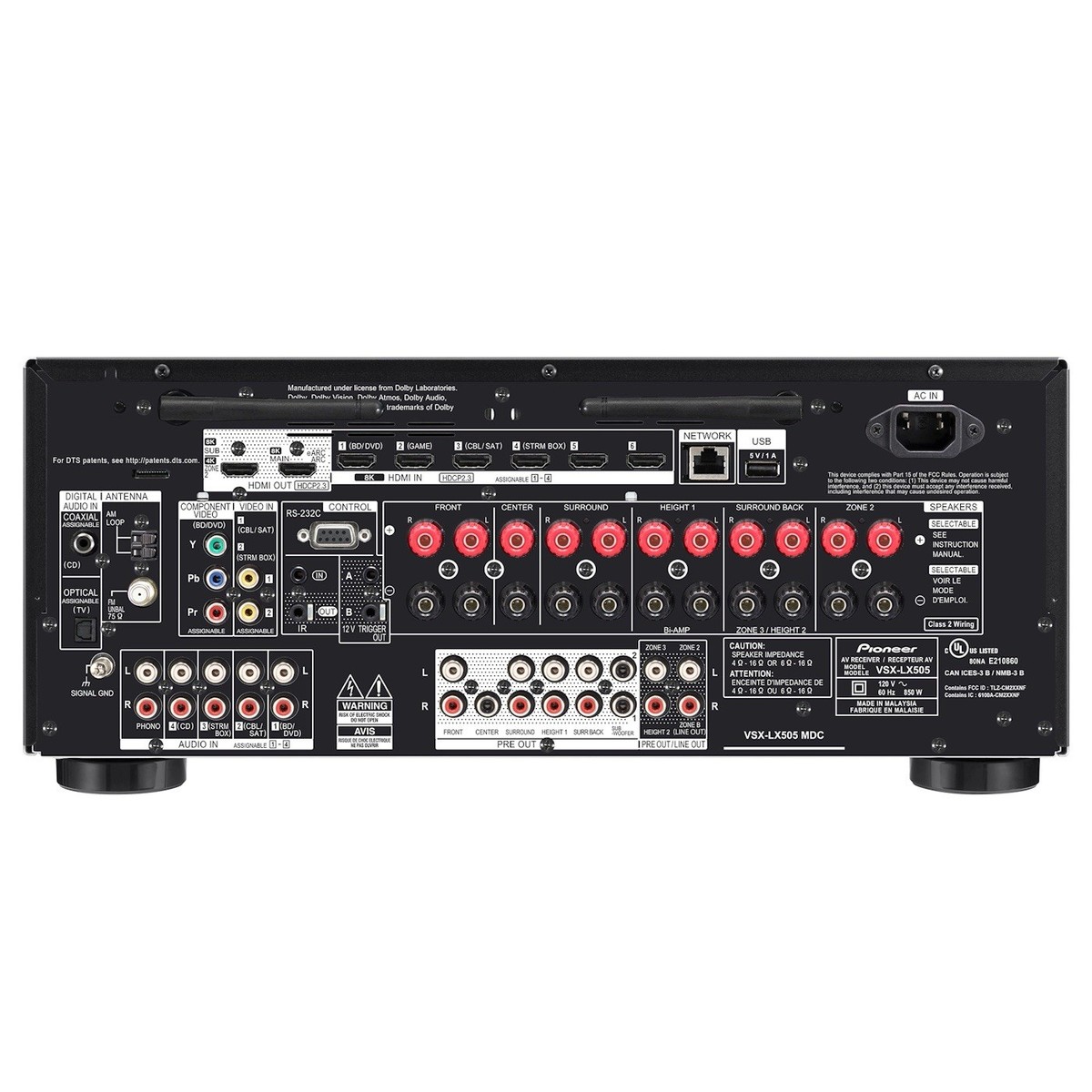 Pioneer Elite VSX-LX505 9.2 Channel A/V Receiver for sale online
