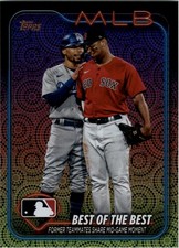 2024 Topps Summer Foil #424 Mookie Betts Rafael Devers CL - BB