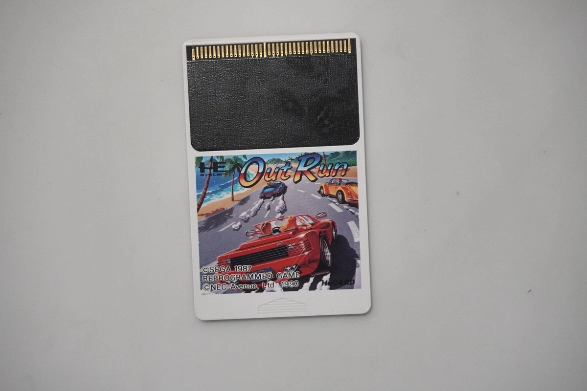 Jeu OutRun Sur NEC PC Engine - HuCard NTSC-J (Japon) - Complet CIB - Bon état