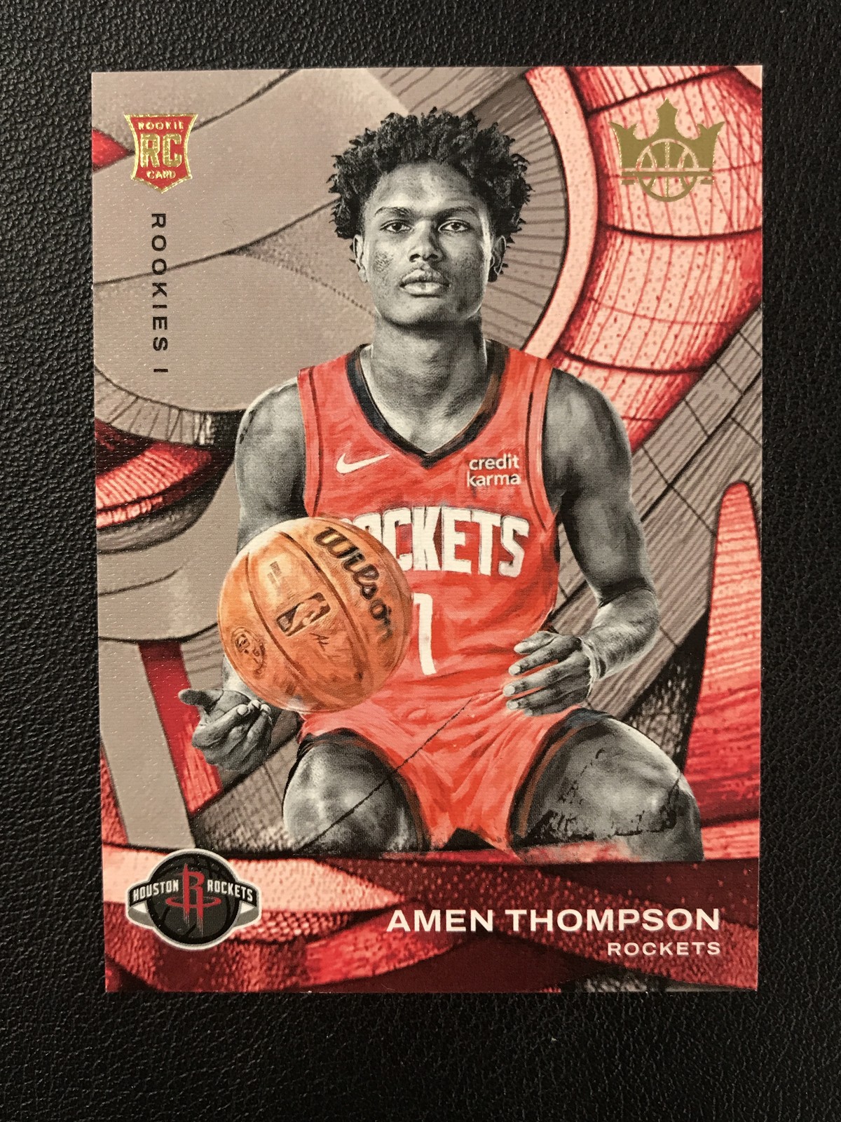 2023-24 Panini Court Kings #81 Amen Thompson Houston Rockets RC