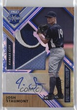 2018 Panini Elite Extra Edition Blue 7/10 Josh Staumont #FTSA-JO Auto s3g