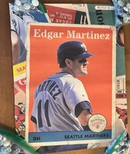 Vintage SGA Edgar Martinez Seattle Mariners EAGLE HARDWARE POSTER 14”x20”