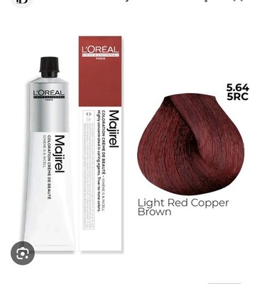 NEW LOREAL MAJIREL COLORATION CRÈME BEAUTE IONENE G INCELL 5.64/5RC FREE SHIPPIN