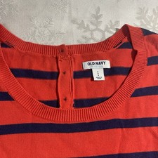 Old Navy Women's Dress, size SP, SMALL PETITE, 3/4 sleeves; Red/Orange; Stretchy