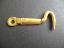 Vorhängeschloss Haspel Hakenschloss für Schmuckkästchen messingfarben 50 mm