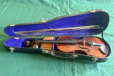 Antike Vintage 1954 Kopie von Joseph Guarnerius 4/4 volle Größe Violine, Koffer & Bogen - Bild 1 von 4