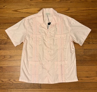 NWT Drole De Monsieur La Chemise Cubaine Pink Shirt (size: L)