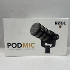 Rode PodMic Dynamic Podcasting Microphone Black New