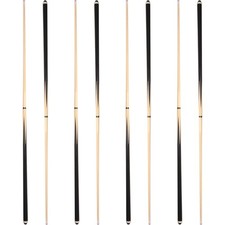 Pool Sticks 2-Piece 58 Inch Wooden Billiard Cue Hard Wood Cues 19-21 oz...