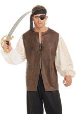 Pirate Buccaneer Shirt Adult Costume STD