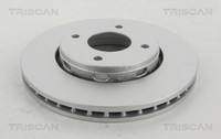 2X Triscan Bremsscheibe 8120 101026C FüR Smart Mitsubishi Colt 6 Czc Rg Czt Z37A