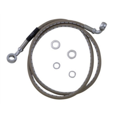RUSSELL R08753DS Braided Front Brake Line Kit Motorcycle ATV UTV