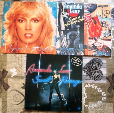 3x AMANDA LEAR - I Am a Photograph, Diamonds For Breakfast & Sweet Revenge (EX+)