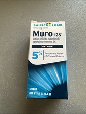 Bausch Lomb MURO 128 Ointment 5 1/8 Oz Eye Drops Exp. 10/27 - 2028 NEW