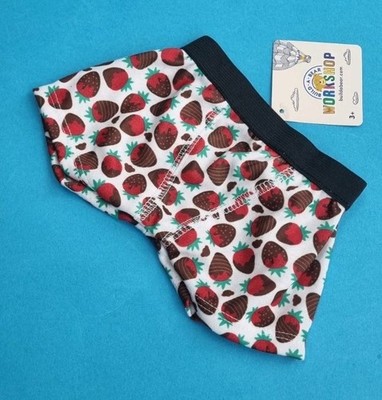BUILD A BEAR Erdbeere Boxershorts Geschenkidee selten nicht mehr produziert Rarität neu mit Etikett 